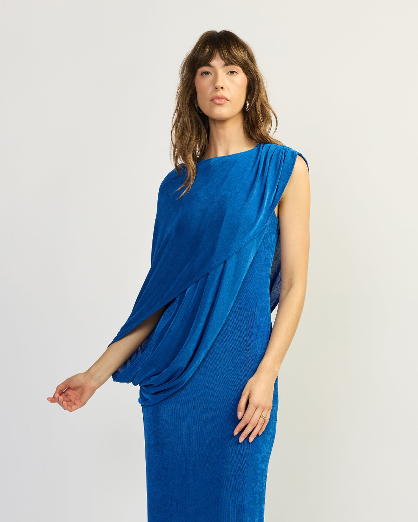 elektra maxi dress Elektra Long Sleeve Maxi Dress - Off White