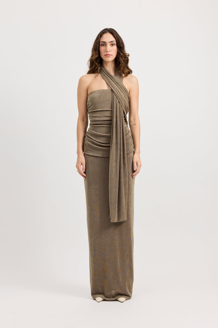 IESHA DRESS - MOSS