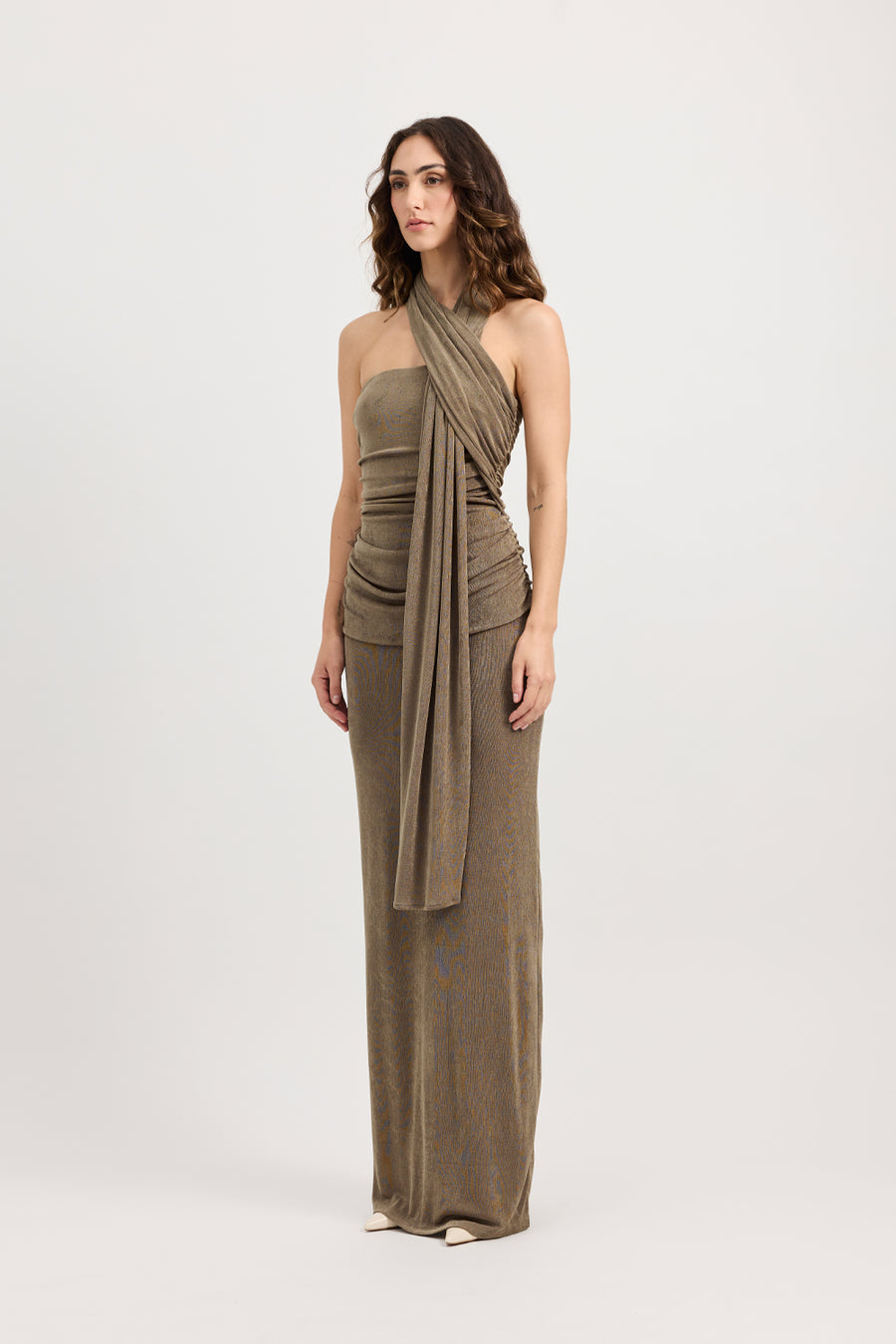 IESHA DRESS - MOSS