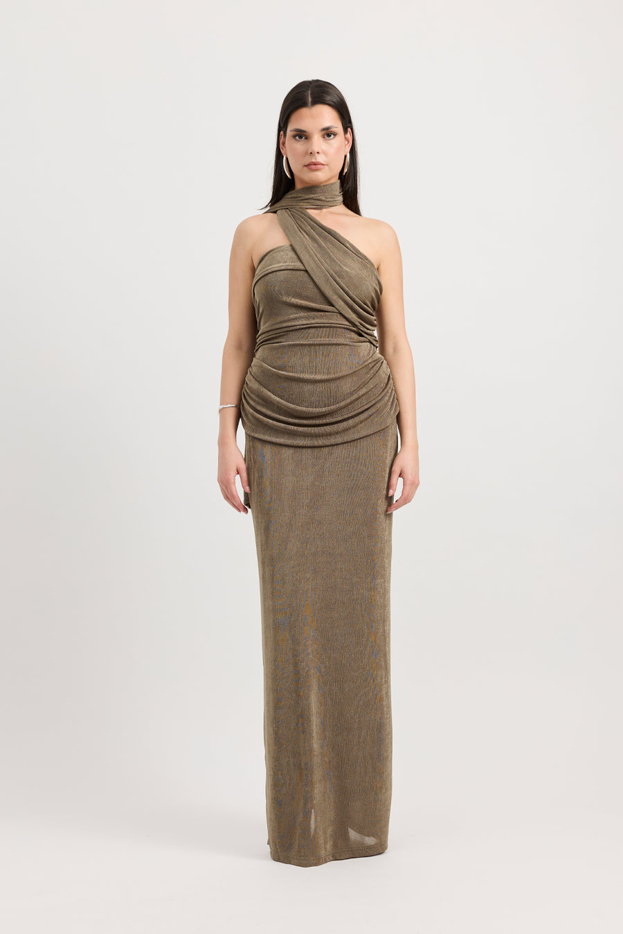 IESHA DRESS - MOSS