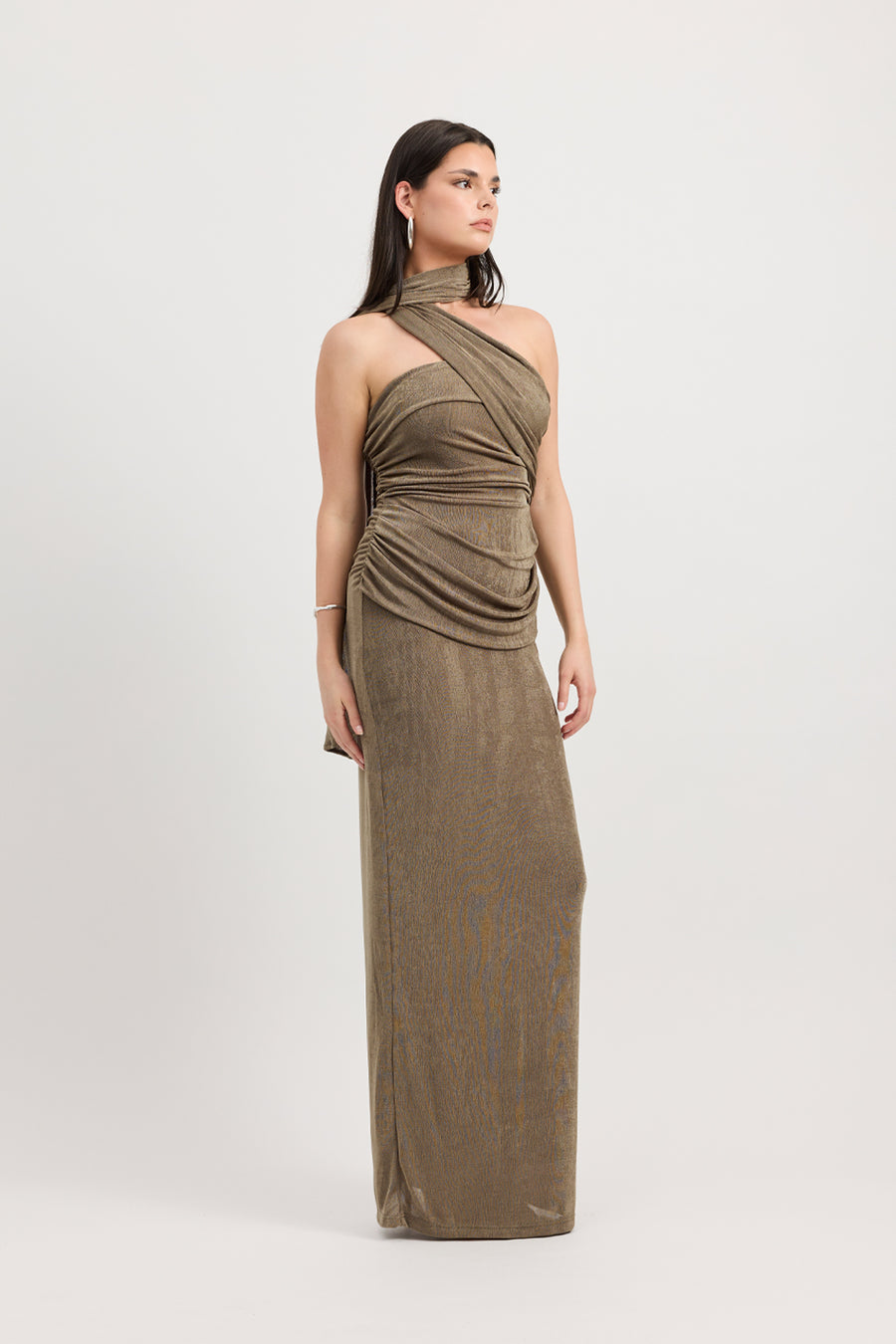 IESHA DRESS - MOSS