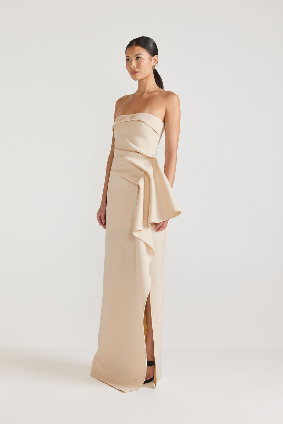 NOVEMBER DRESS - CHAMPAGNE BEIGE