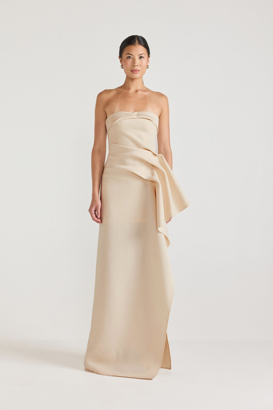 NOVEMBER DRESS - CHAMPAGNE BEIGE