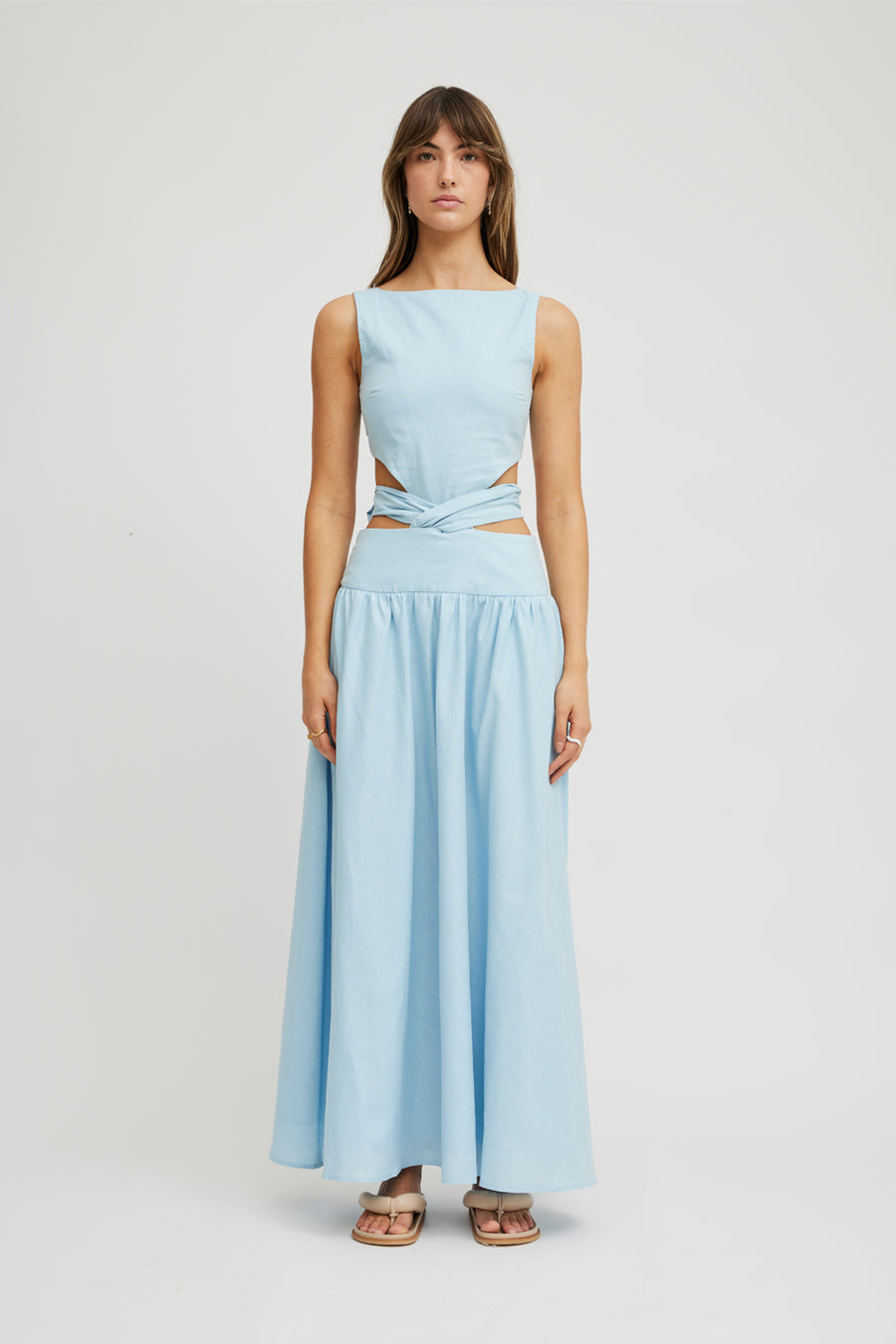 POLLY DRESS - GLACIER BLUE TOJHA POLLY DRESS - GLACIER BLUE TOJHA