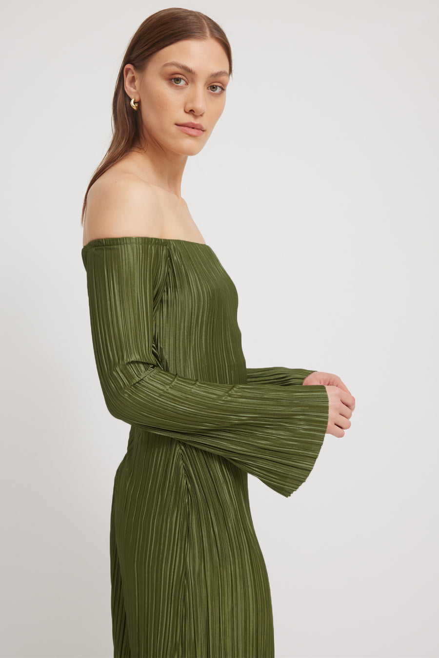 CARRIE DRESS - KHAKI