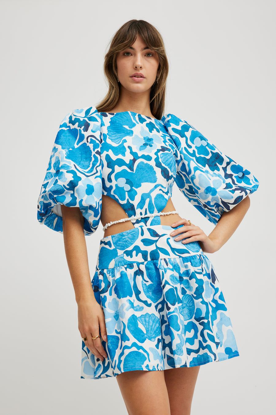 PALMS DRESS - OCEANIC FLORAL