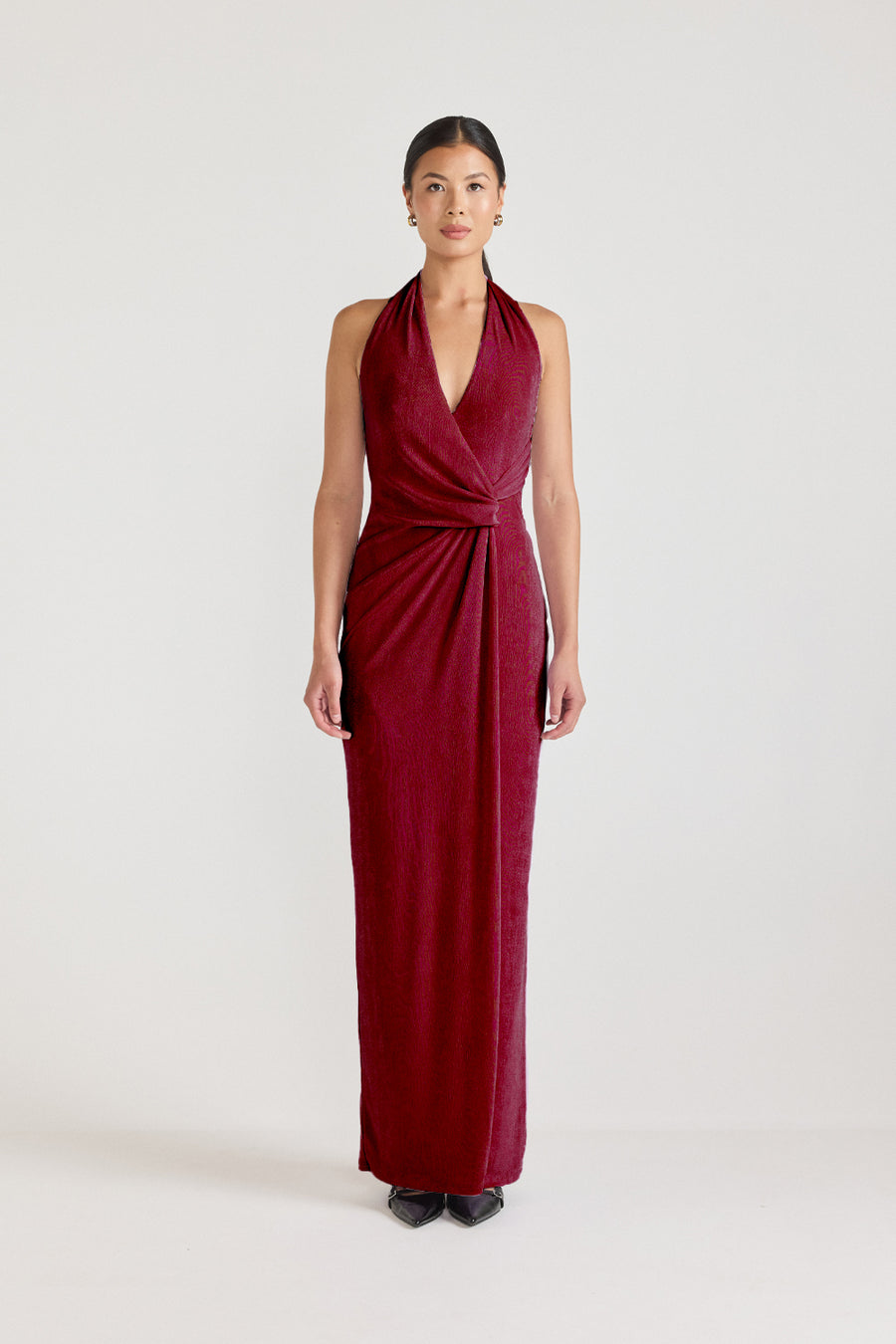 TAMSIN DRESS - CHERRY LIQUEUR