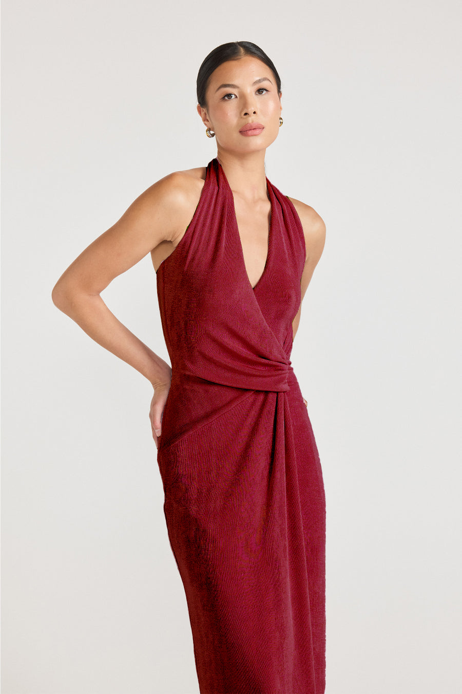 TAMSIN DRESS - CHERRY LIQUEUR