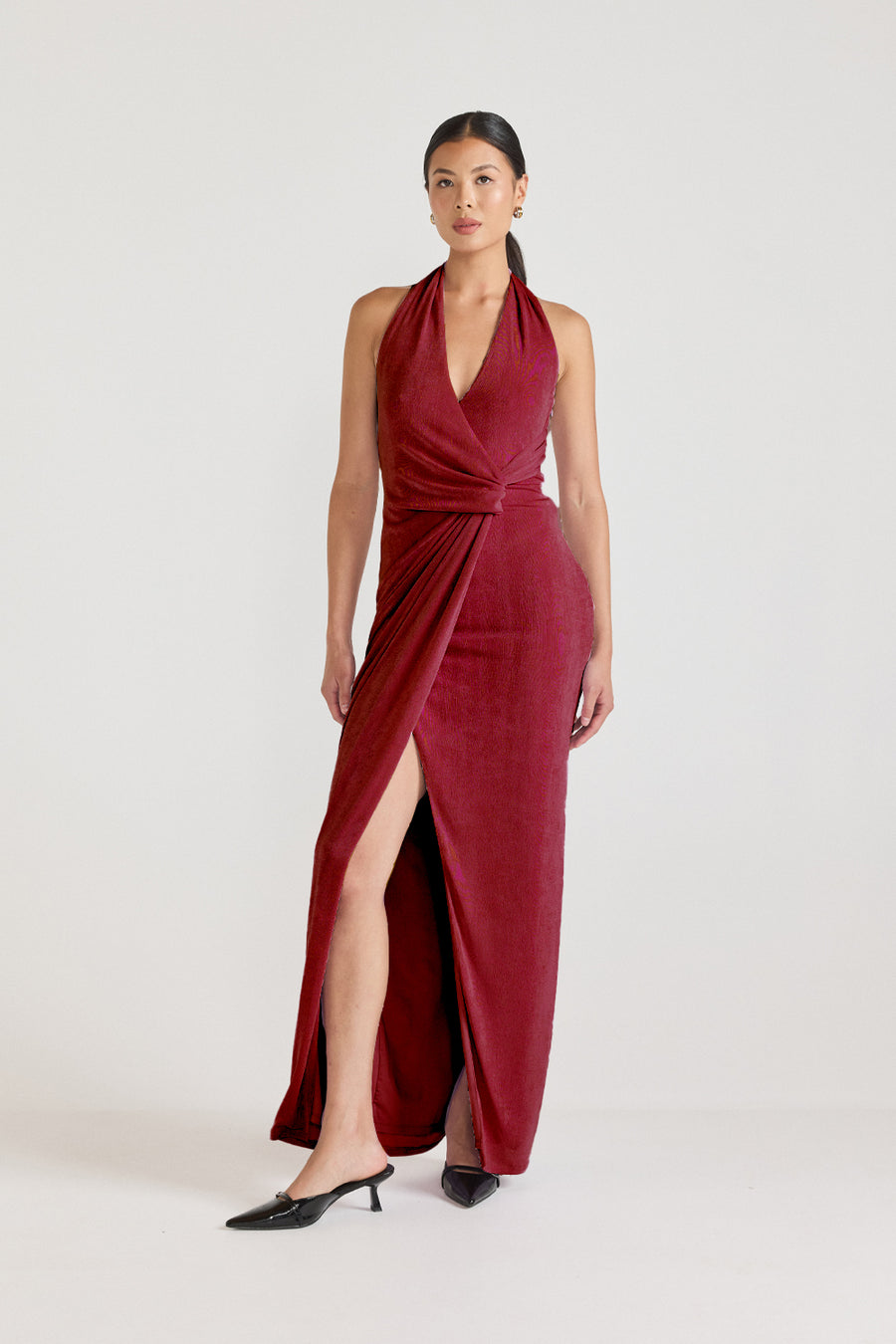 TAMSIN DRESS - CHERRY LIQUEUR