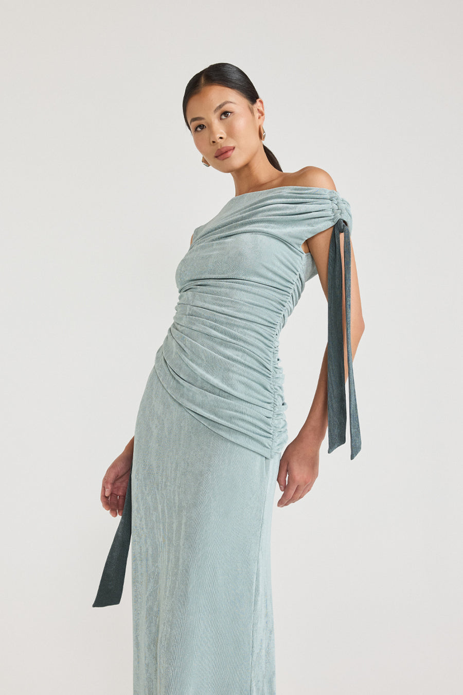 KALILAH DRESS - SEAFOAM GREEN / TEAL
