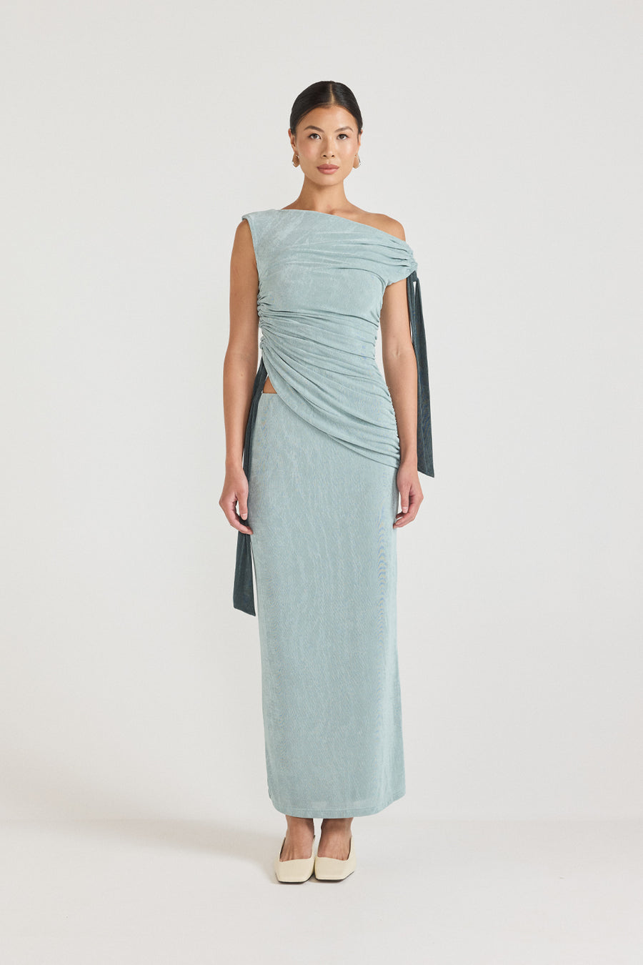 KALILAH DRESS - SEAFOAM GREEN / TEAL