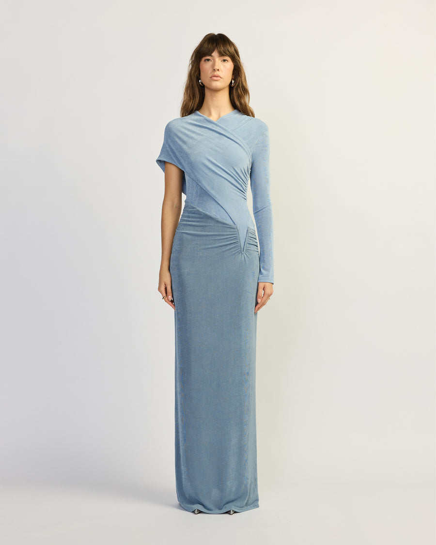 tesni pleated maxi dress TOJHÀ | TESNI DRESS