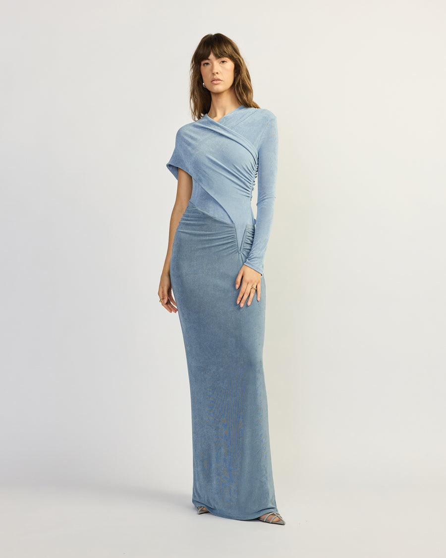 Tojha Tesni Dress In Sky/Muted Blue, Size Xl