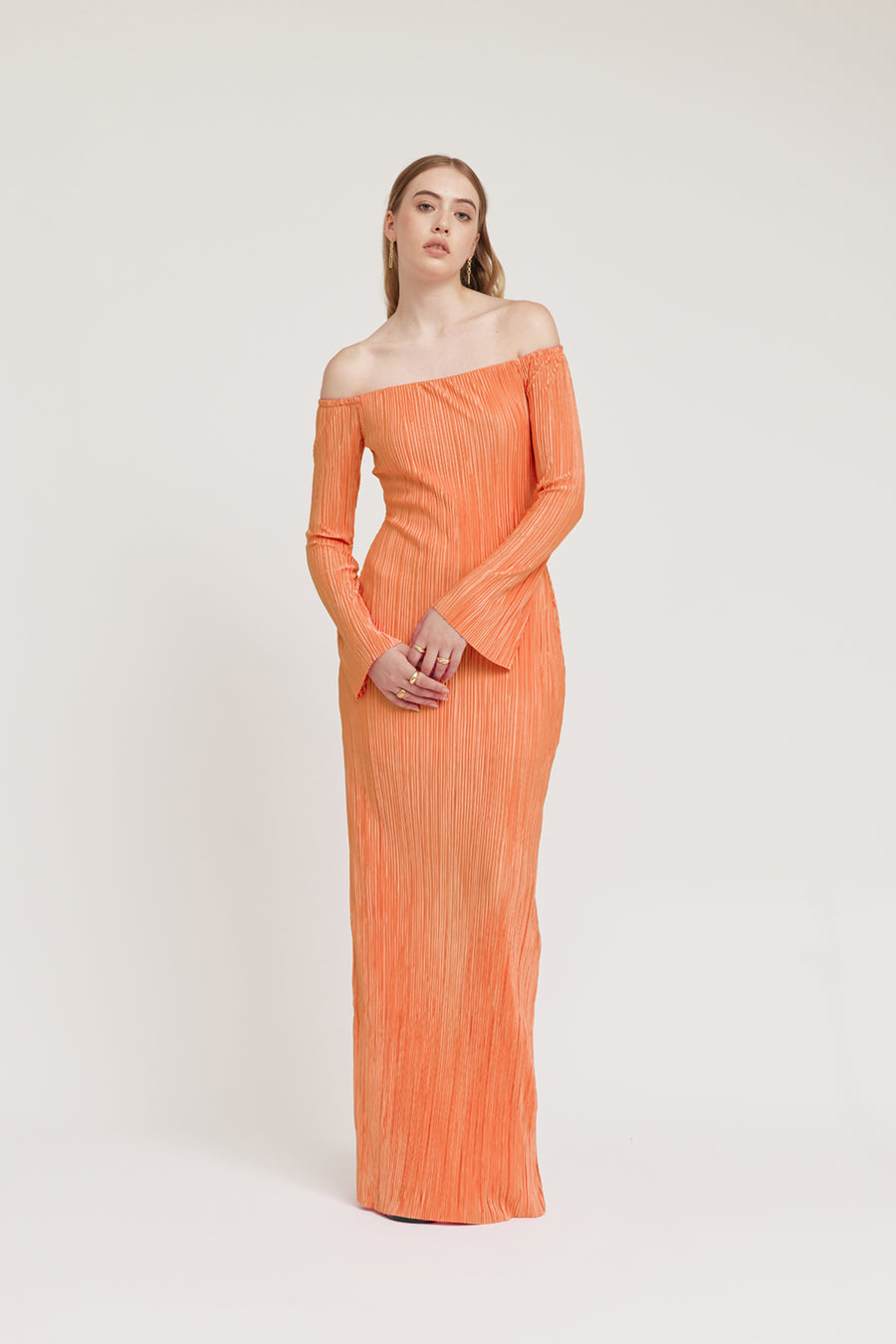 CARRIE DRESS - APRICOT