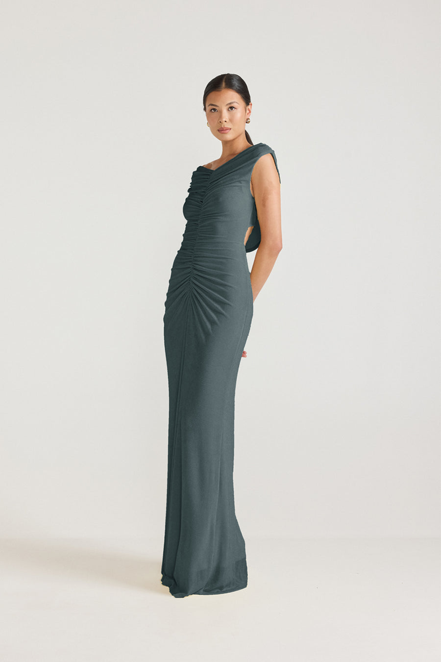 MARJORI DRESS - BLUESTONE