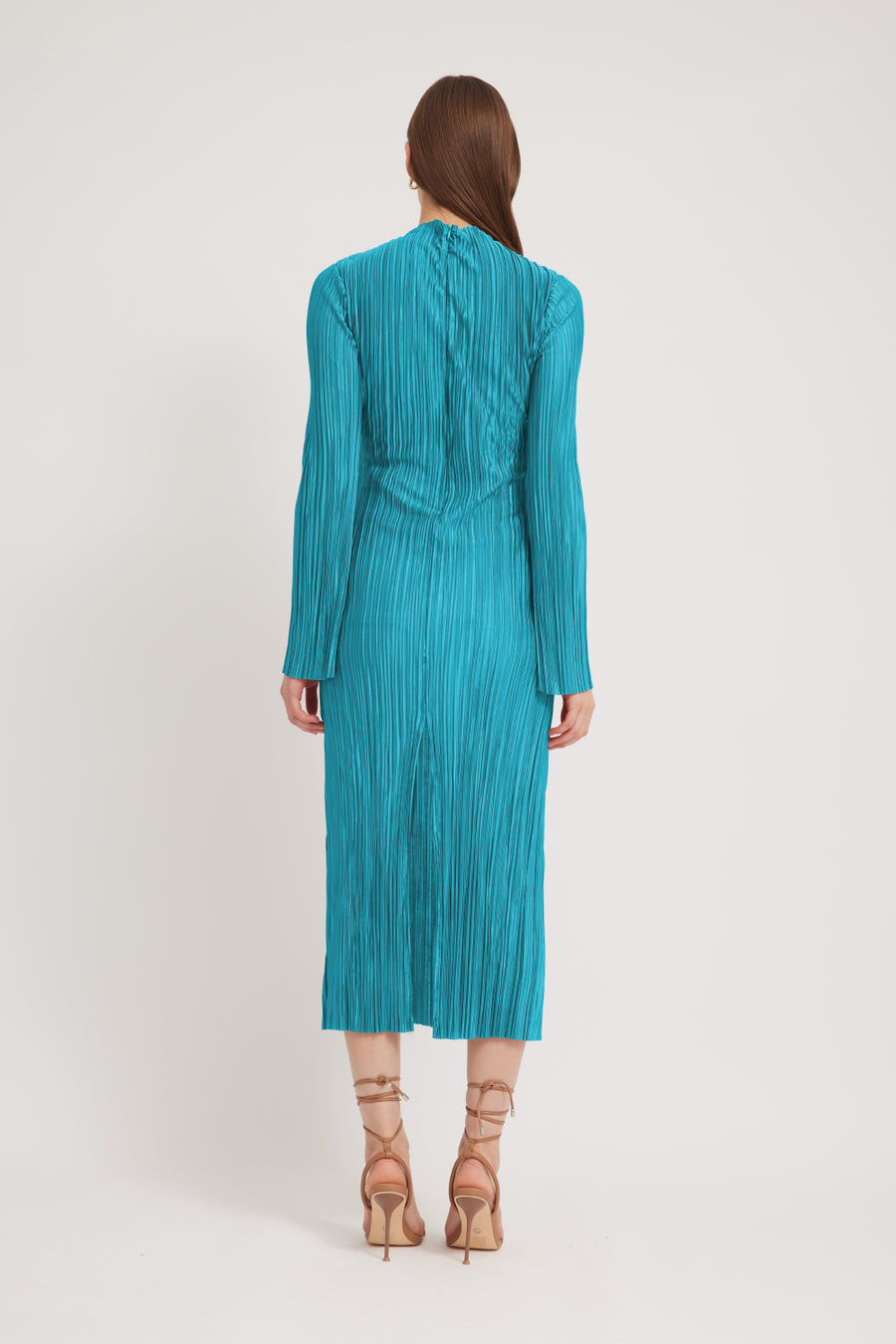 CHANTE MIDI DRESS - PEACOCK