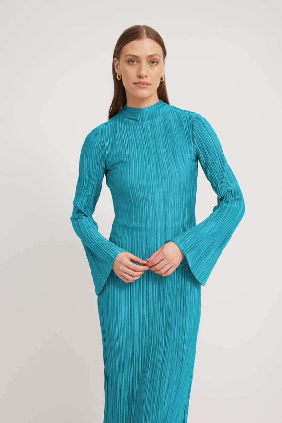 CHANTE MIDI DRESS - PEACOCK